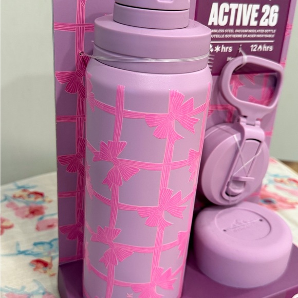 Limited Edition- Hydrapeak Active 26oz Water Bottle Set - Pink - Picture 3 of 7